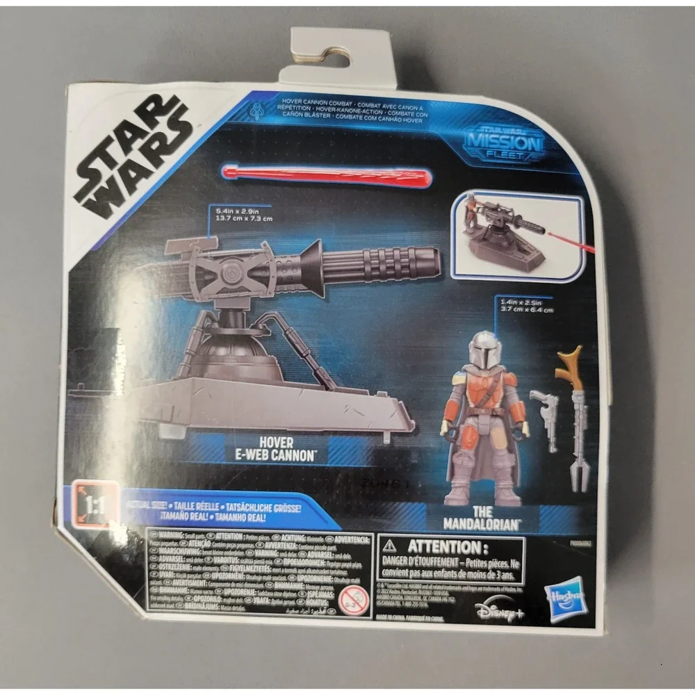Star Wars Mission Fleet The‎ Mandalorian Hover E-Web Cannon Hasbro Toy Boxed